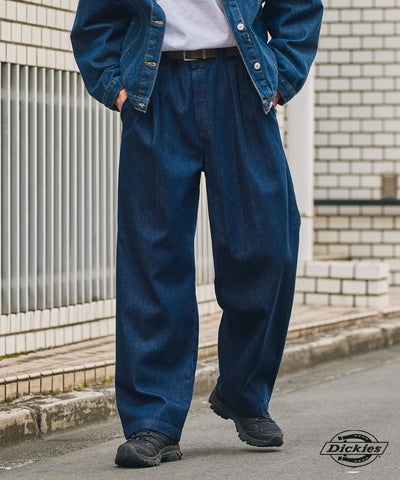 DICKIES / 別注 TC 斜紋 雙摺 直筒長褲