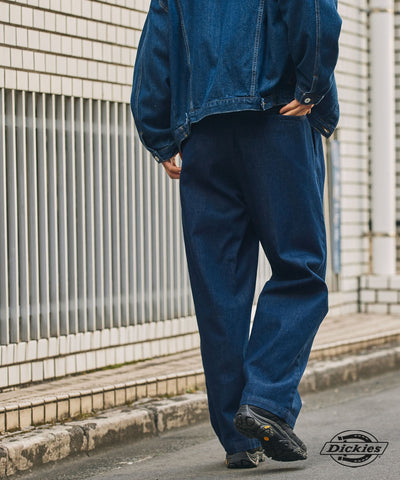 DICKIES / 別注 TC 斜紋 雙摺 直筒長褲