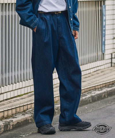 DICKIES / 別注 TC 斜紋 雙摺 直筒長褲