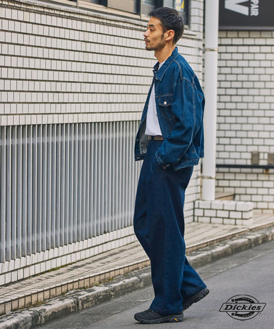 DICKIES / 別注 TC 斜紋 雙摺 直筒長褲