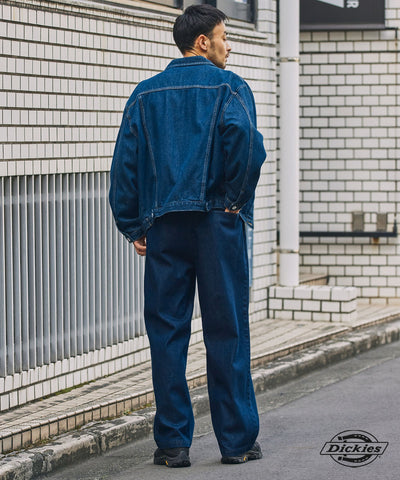 DICKIES / 別注 TC 斜紋 雙摺 直筒長褲