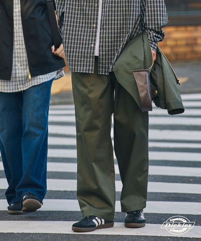 DICKIES / 別注 TC 斜紋 雙摺 直筒長褲