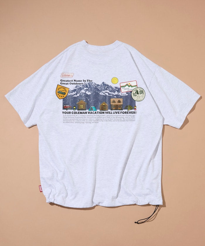 Coleman × FREAK'S STORE / 山系插畫 抽繩短袖T恤