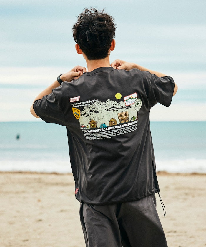 Coleman × FREAK'S STORE / 山系插畫 抽繩短袖T恤