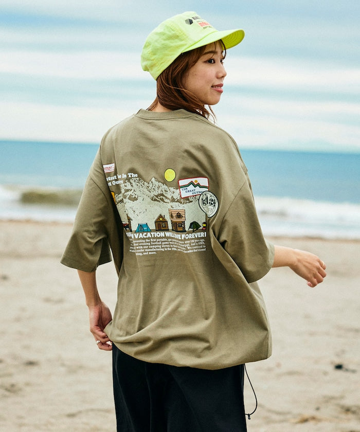 Coleman × FREAK'S STORE / 山系插畫 抽繩短袖T恤