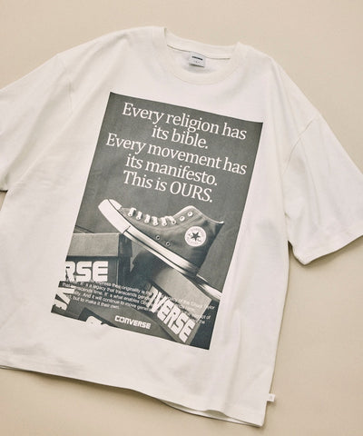 CONVERSE / 復古風格照片印花 短袖T恤
