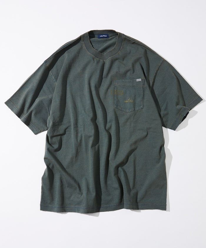 NAUTICA Mix Color Indigo S/S Tee  / 仿舊 短袖T恤