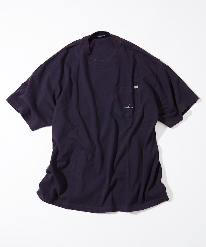 NAUTICA Mix Color Indigo S/S Tee  / 仿舊 短袖T恤