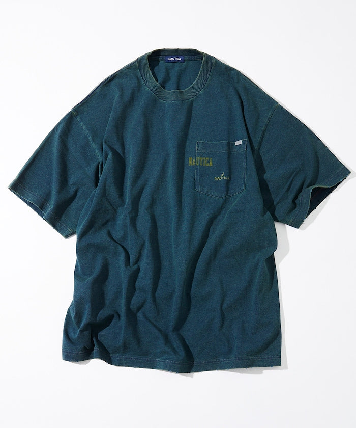 NAUTICA Mix Color Indigo S/S Tee  / 仿舊 短袖T恤
