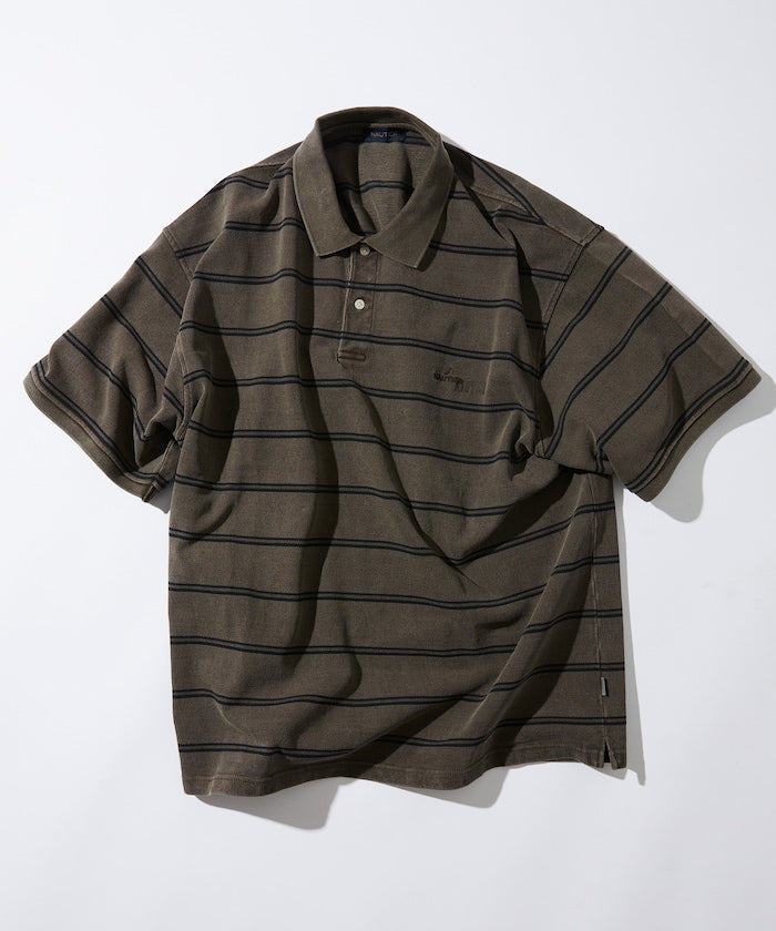 NAUTICA New Over Dye Border Polo Shirt / 條紋POLO衫