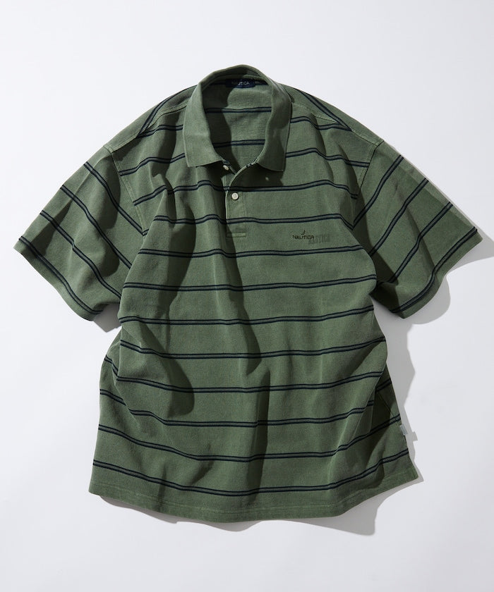 NAUTICA New Over Dye Border Polo Shirt / 條紋POLO衫