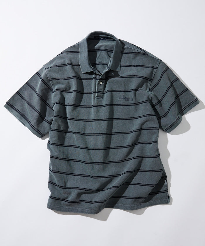 NAUTICA New Over Dye Border Polo Shirt / 條紋POLO衫