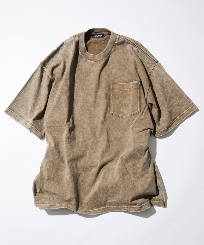 NAUTICA Bleach Washed Hidden Logo S/S PKT Tee / 水洗 口袋 短袖T恤
