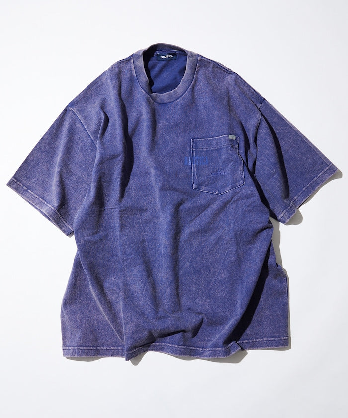 NAUTICA Bleach Washed Hidden Logo S/S PKT Tee / 水洗 口袋 短袖T恤