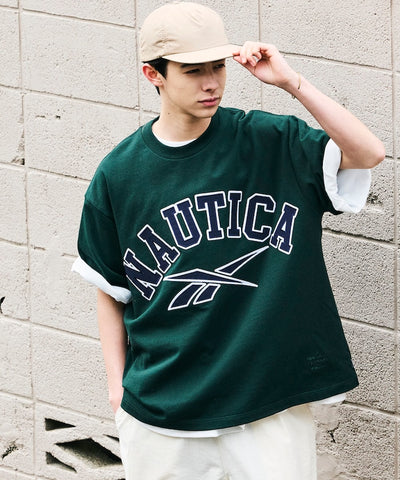 NAUTICA JP x Reebok / 聯名弧形標誌 短袖T恤