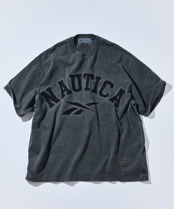 NAUTICA X REEBOK / 弧形 復古水洗 短袖T恤