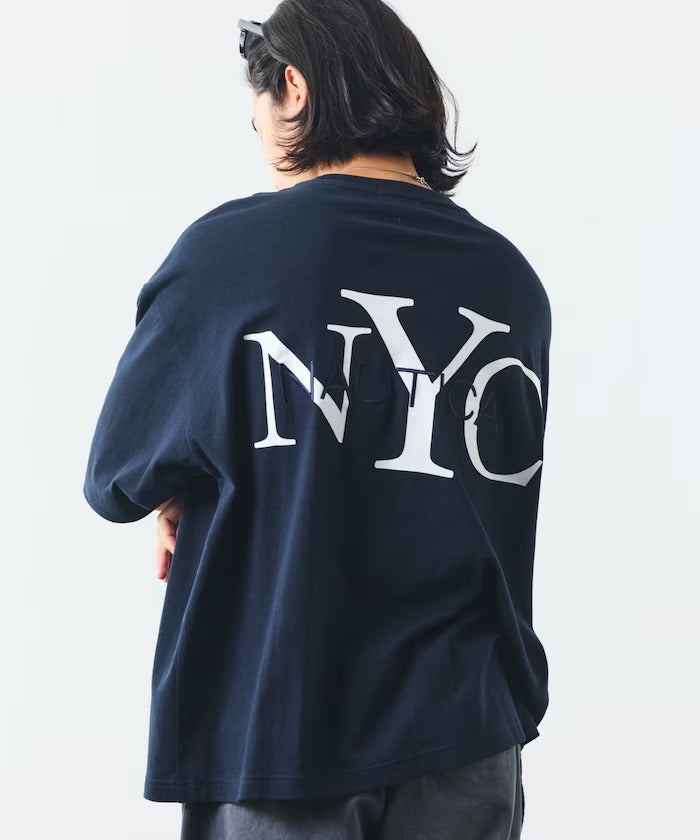 NAUTICA / NYC 印花刺繡圓領T恤