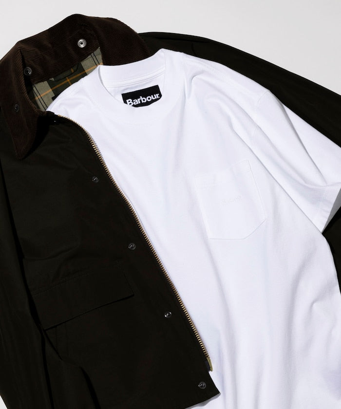 BARBOUR / 別注 日本限定 刺繡口袋Ｔ恤