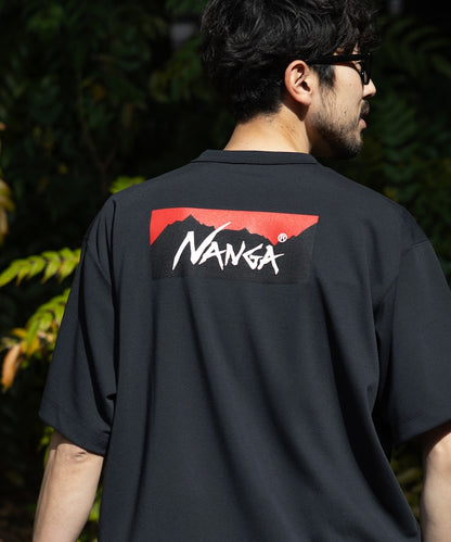 NANGA / 別注 neo-PRO 大LOGO 吸水速乾  抗UV 短袖T恤（日本製）