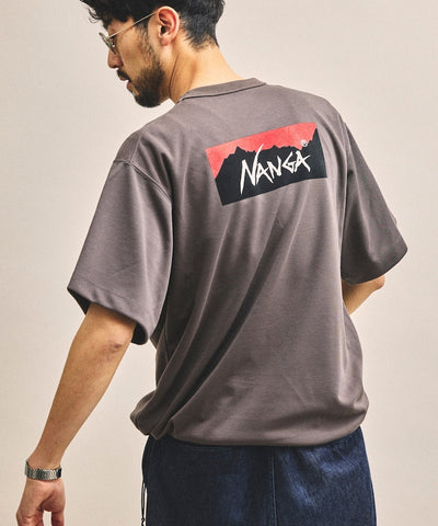 NANGA x FREAK'S STORE / 機能調節下擺 neo-PRO 背印短袖T恤