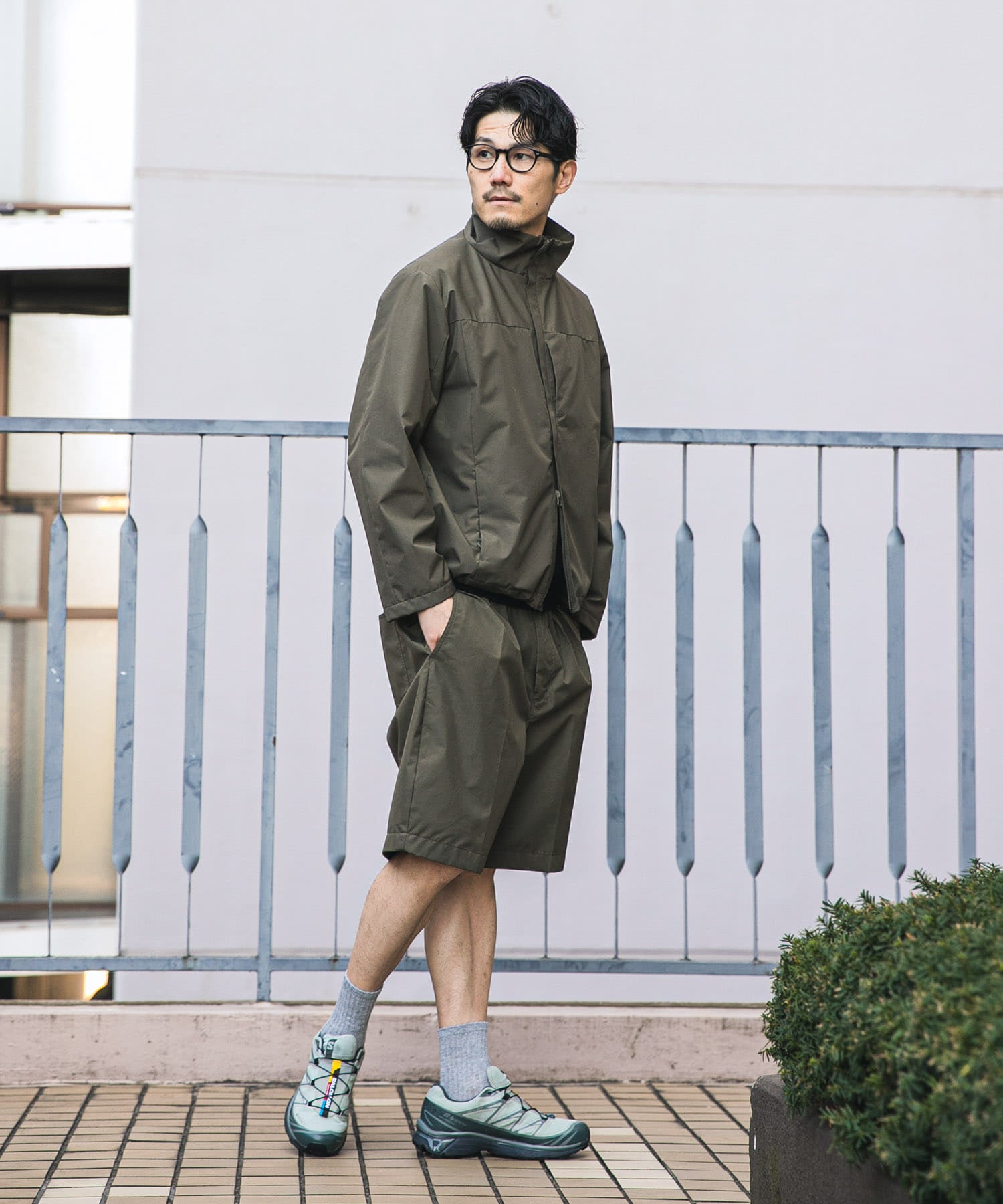 +phenix WINDSTOPPER / 機能打褶短褲