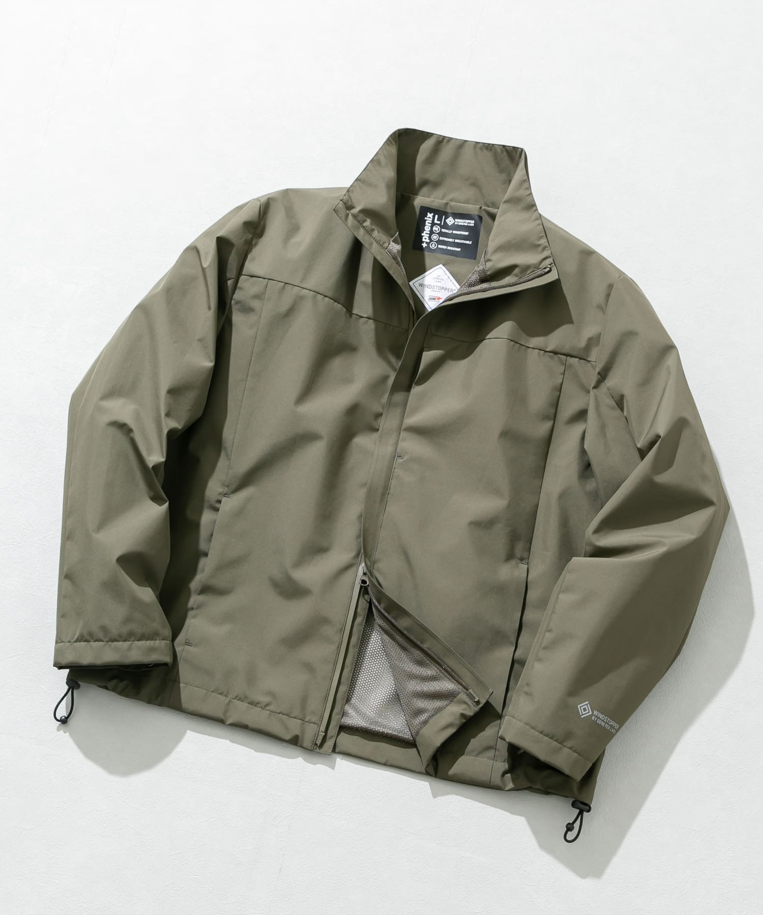 +phenix WINDSTOPPER by GORE-TEX LABS 立領防風外套