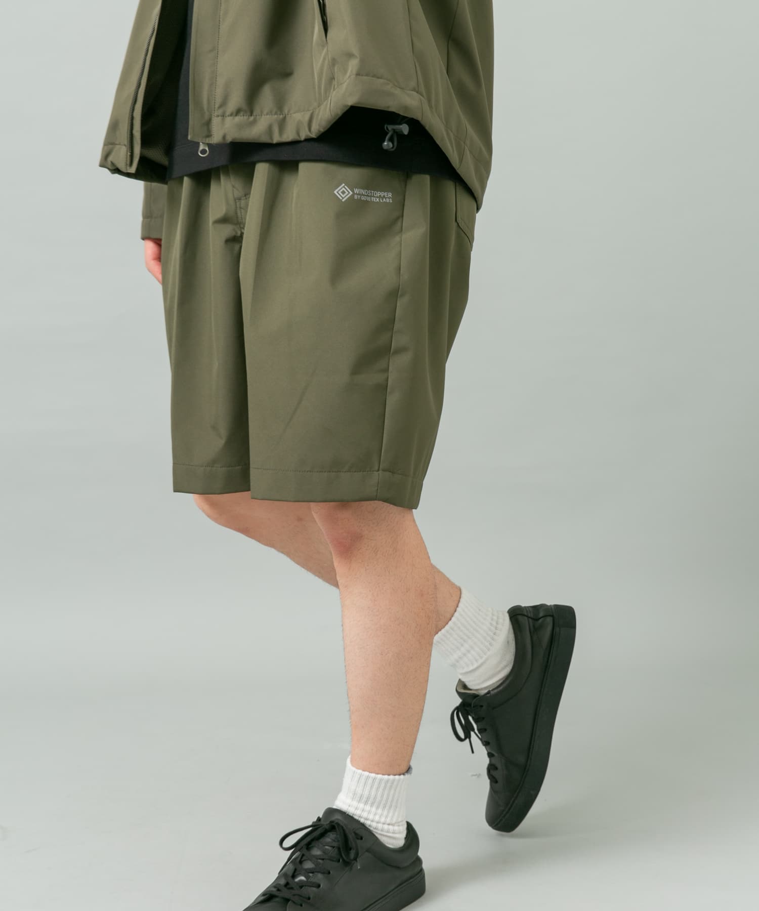 +phenix WINDSTOPPER / 機能打褶短褲