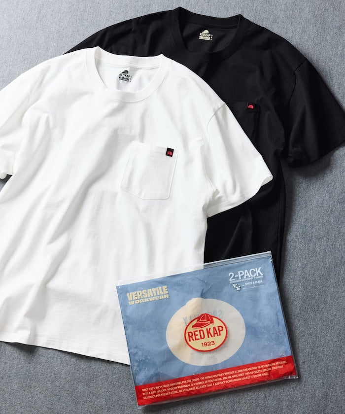 RED KAP x FREAK’S STORE / 重磅 口袋短袖T恤 (一包兩件)