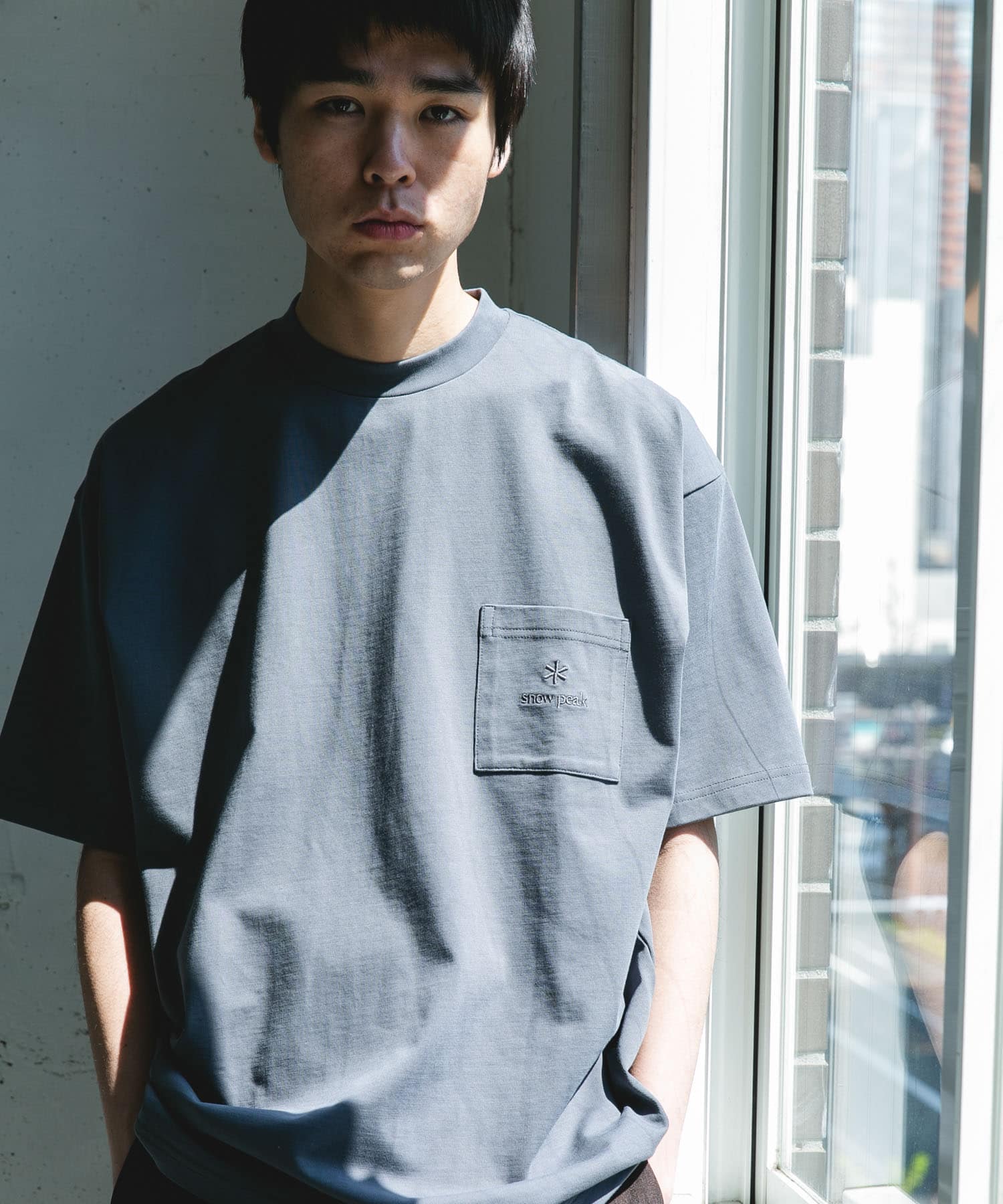Snow Peak Apparel×DOORS　POCKET LOGO SHORT-SLEEVE T-SHIRTS / 口袋刺繡短袖T恤