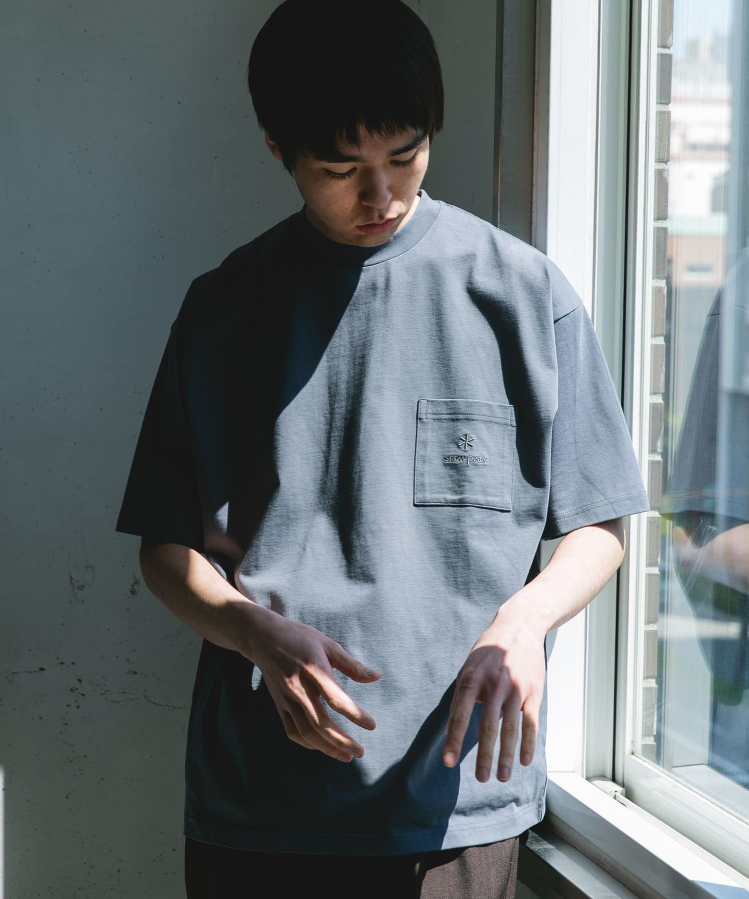 Snow Peak Apparel×DOORS　POCKET LOGO SHORT-SLEEVE T-SHIRTS / 口袋刺繡短袖T恤
