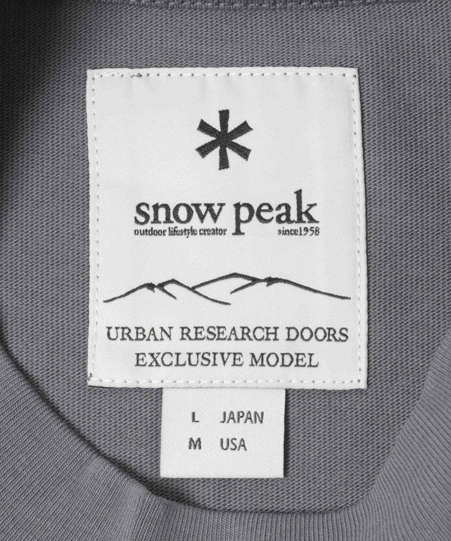 Snow Peak Apparel×DOORS　POCKET LOGO SHORT-SLEEVE T-SHIRTS / 口袋刺繡短袖T恤