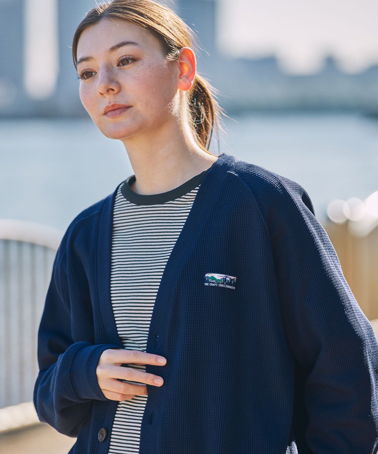 THE CRAFT CREW PRODUCTS / 立體 插肩袖 開襟衫