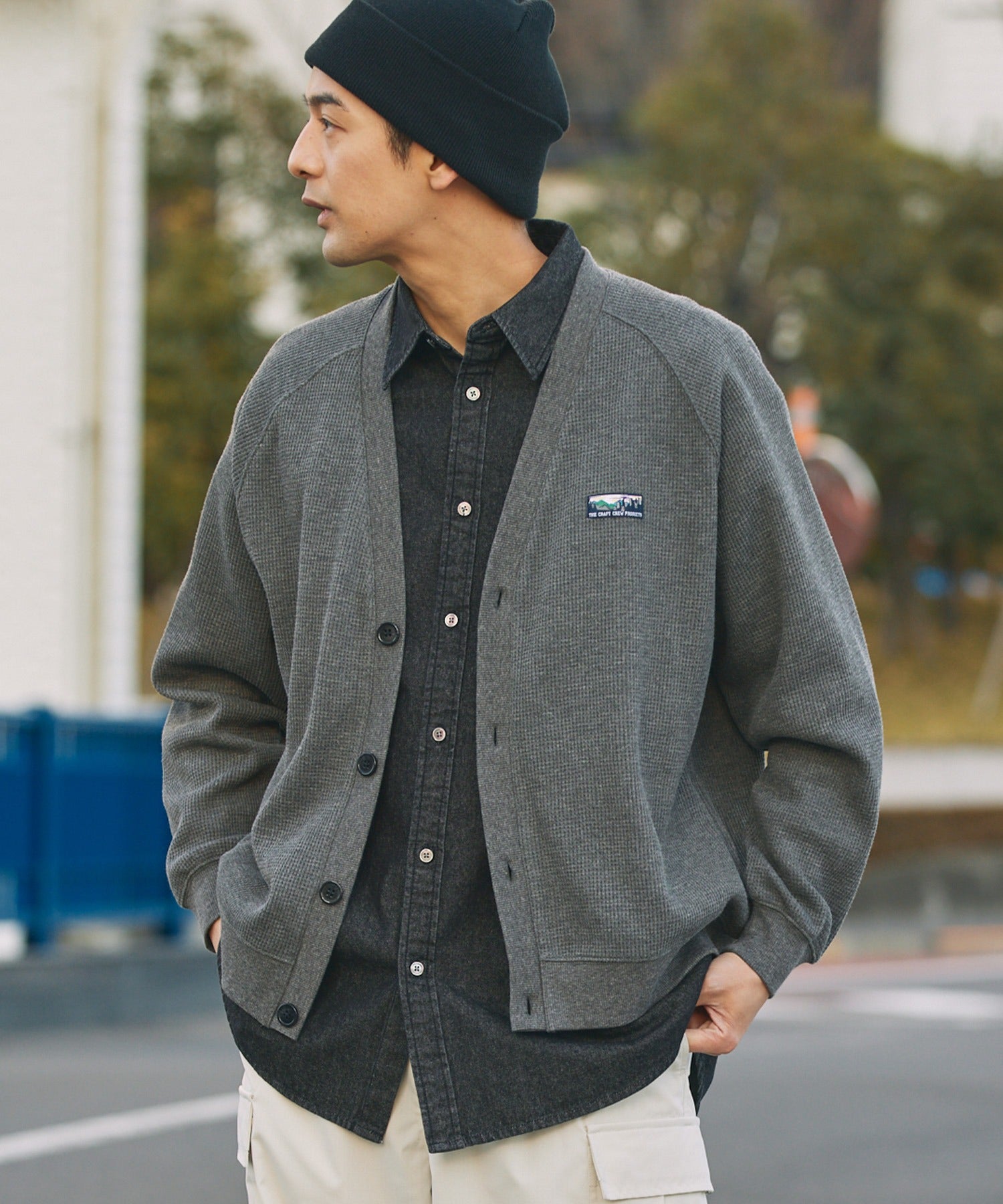 THE CRAFT CREW PRODUCTS / 立體 插肩袖 開襟衫