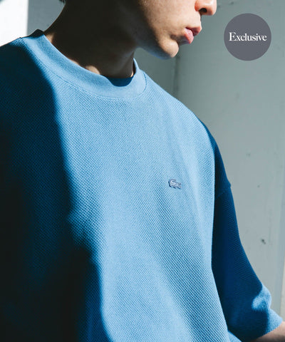 LACOSTE×DOORS　THICK PIQUE ROUND SHORT-SLEEVE / 厚磅鹿子布圓領短袖T恤