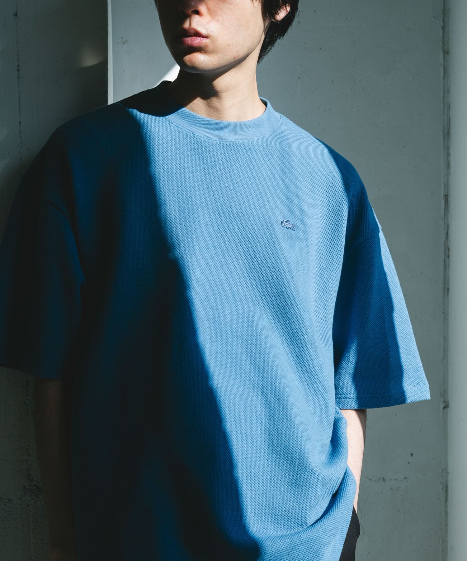 LACOSTE×DOORS　THICK PIQUE ROUND SHORT-SLEEVE / 厚磅鹿子布圓領短袖T恤