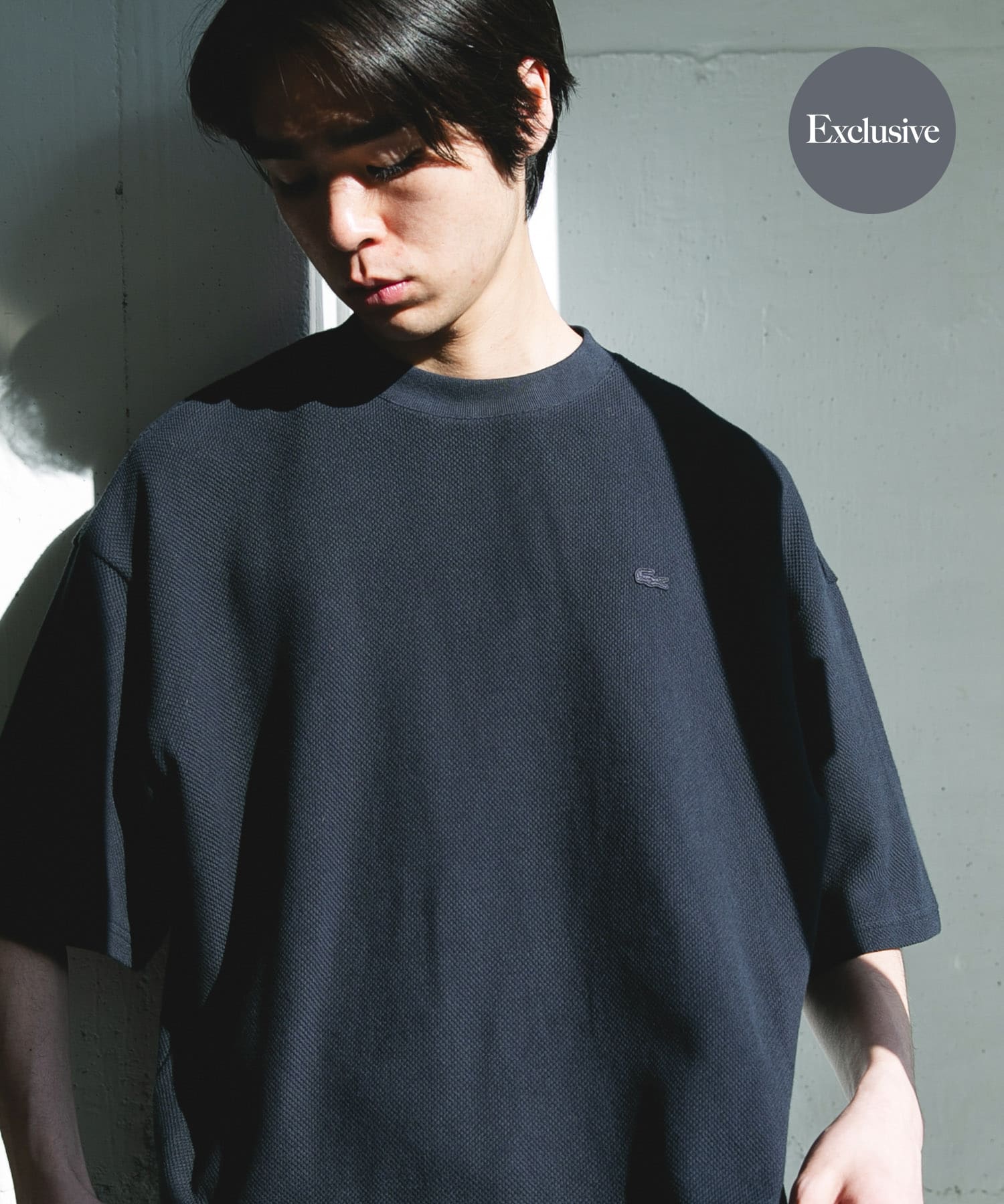 LACOSTE×DOORS　THICK PIQUE ROUND SHORT-SLEEVE / 厚磅鹿子布圓領短袖T恤