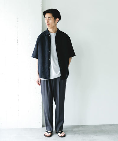 URBAN RESEARCH  DOORS / 機能混紡亞麻 短袖襯衫