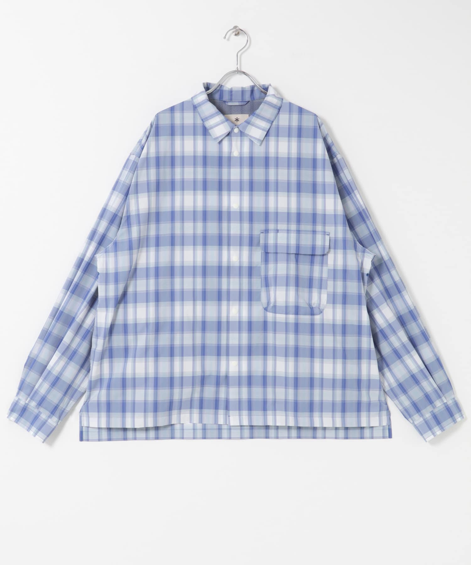 Snow Peak Snow Peak Apparel　FADE CHECK BREEZY SHIRTS / 淡色漸層格紋透氣襯衫
