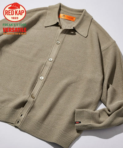 RED KAP × FREAK'S STORE / 粗針羅紋襯衫領針織外套（日本聯名限定）
