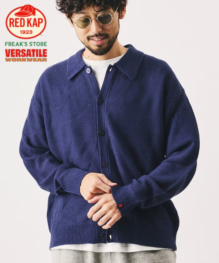 RED KAP × FREAK'S STORE / 粗針羅紋襯衫領針織外套（日本聯名限定）