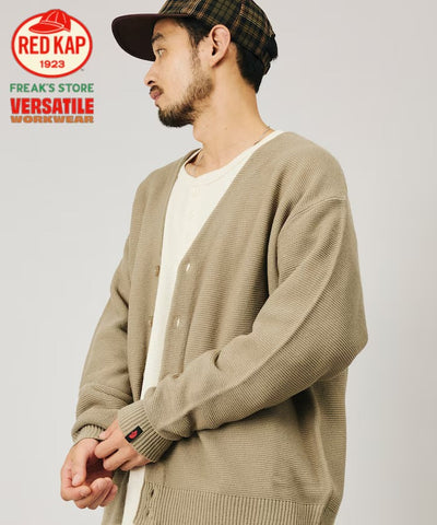 RED KAP × FREAK'S STORE / 畦編素色針織外套（日本聯名限定）