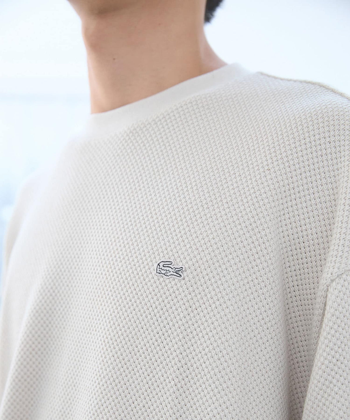 LACOSTE × DOORS / 重磅網眼布長袖T恤（日本聯名限定）