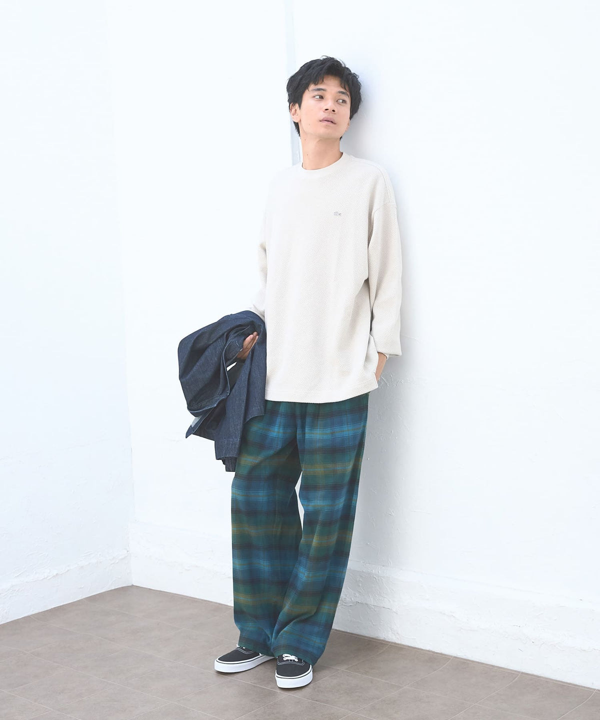 LACOSTE × DOORS / 重磅網眼布長袖T恤（日本聯名限定）