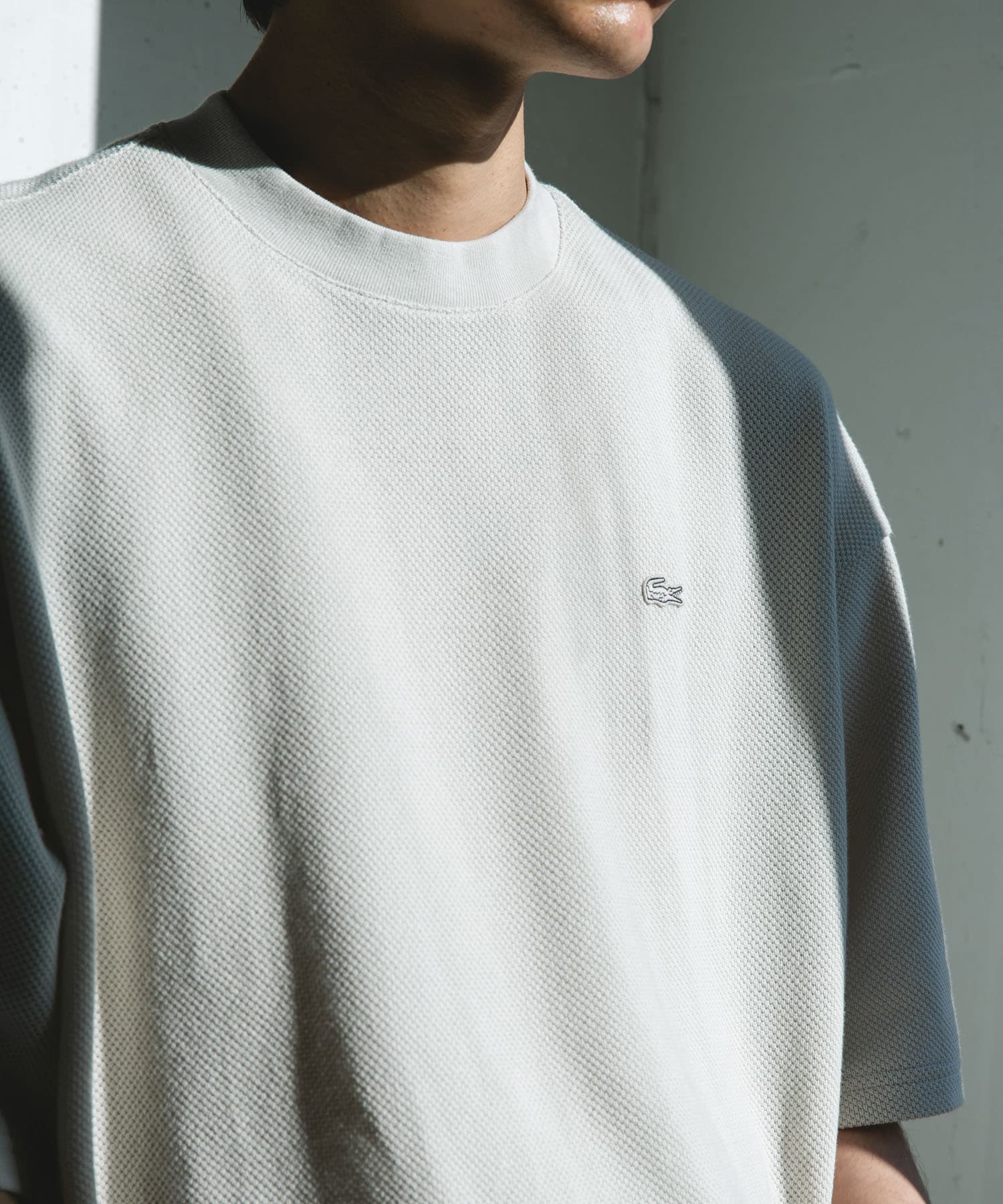 LACOSTE×DOORS　THICK PIQUE ROUND SHORT-SLEEVE / 厚磅鹿子布圓領短袖T恤
