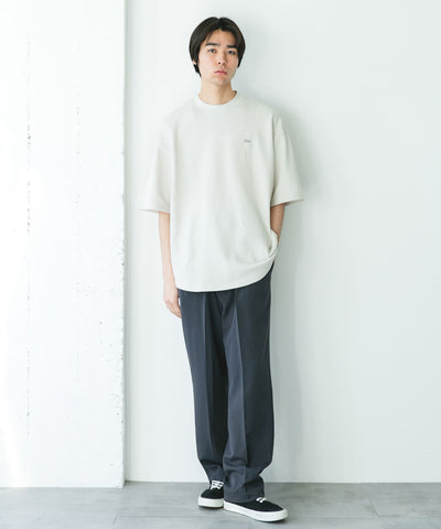 LACOSTE×DOORS　THICK PIQUE ROUND SHORT-SLEEVE / 厚磅鹿子布圓領短袖T恤