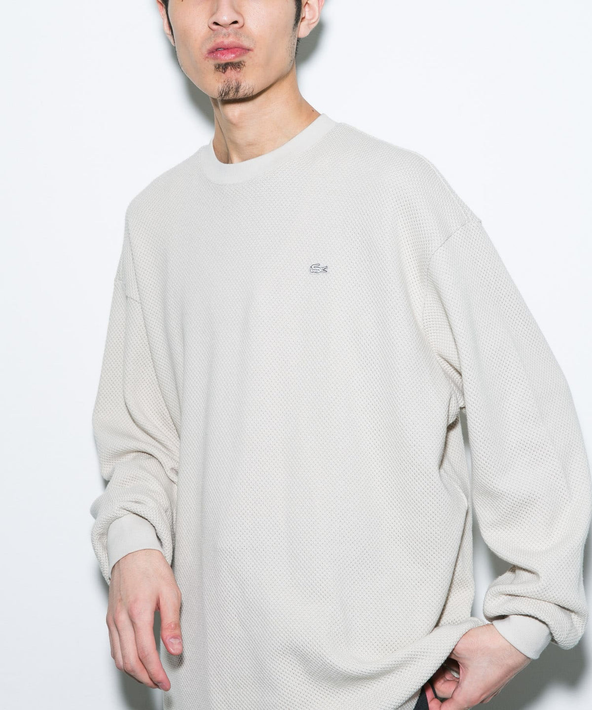 LACOSTE × DOORS / 重磅網眼布長袖T恤（日本聯名限定）