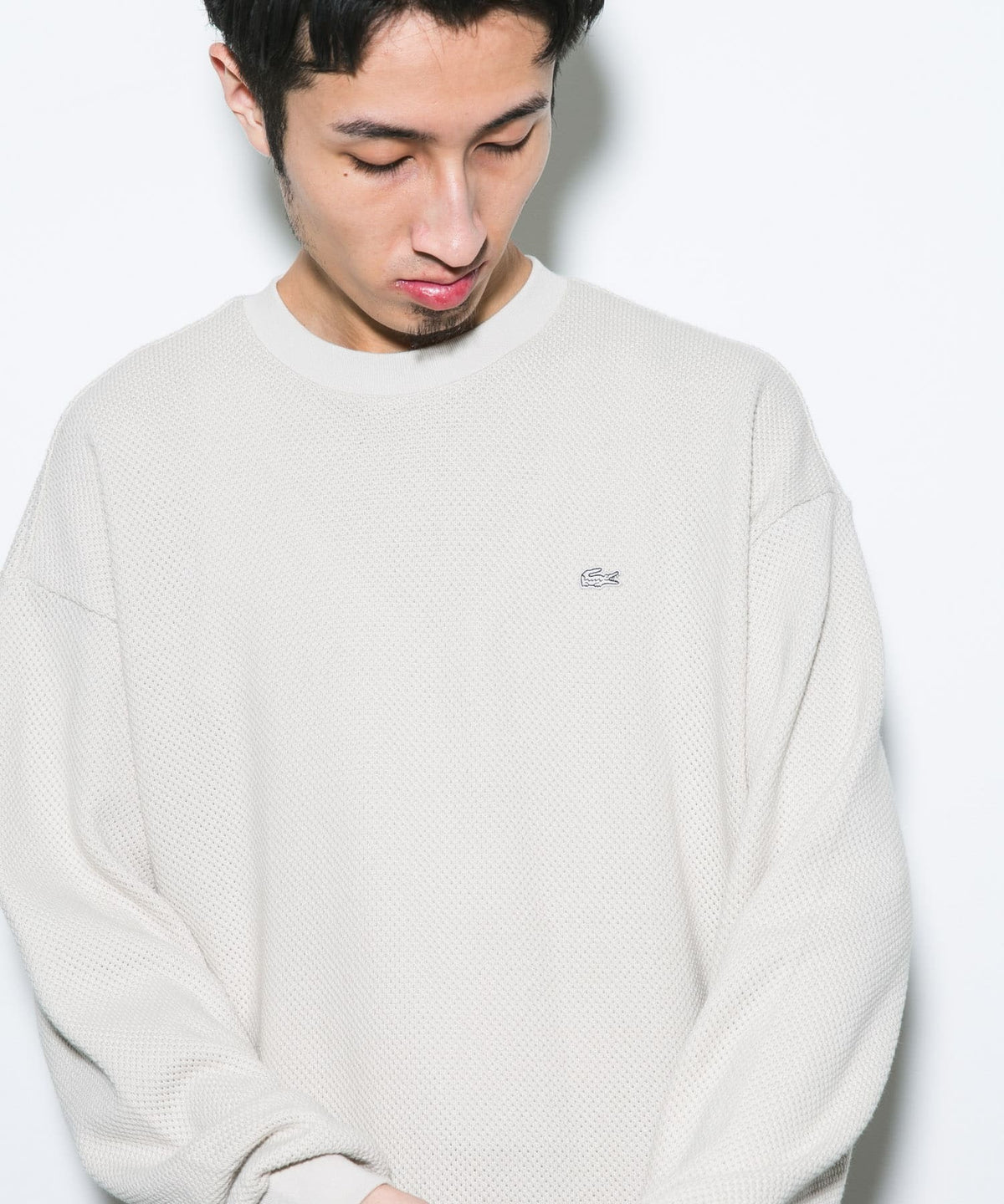 LACOSTE × DOORS / 重磅網眼布長袖T恤（日本聯名限定）
