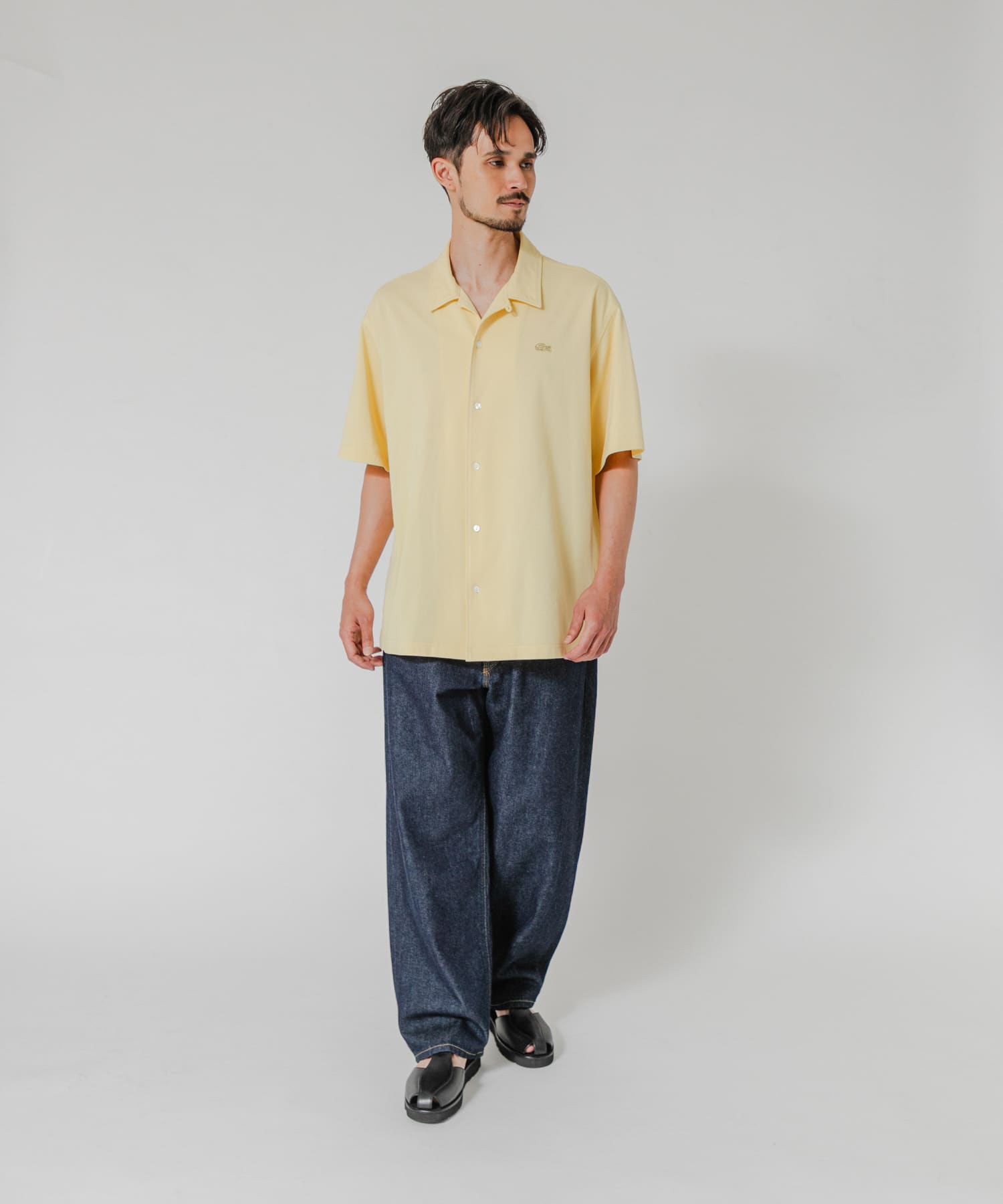 LACOSTE×URBAN RESEARCH　FUNCTIONAL PIQUE OP SHIRTS / 機能珠地開領襯衫
