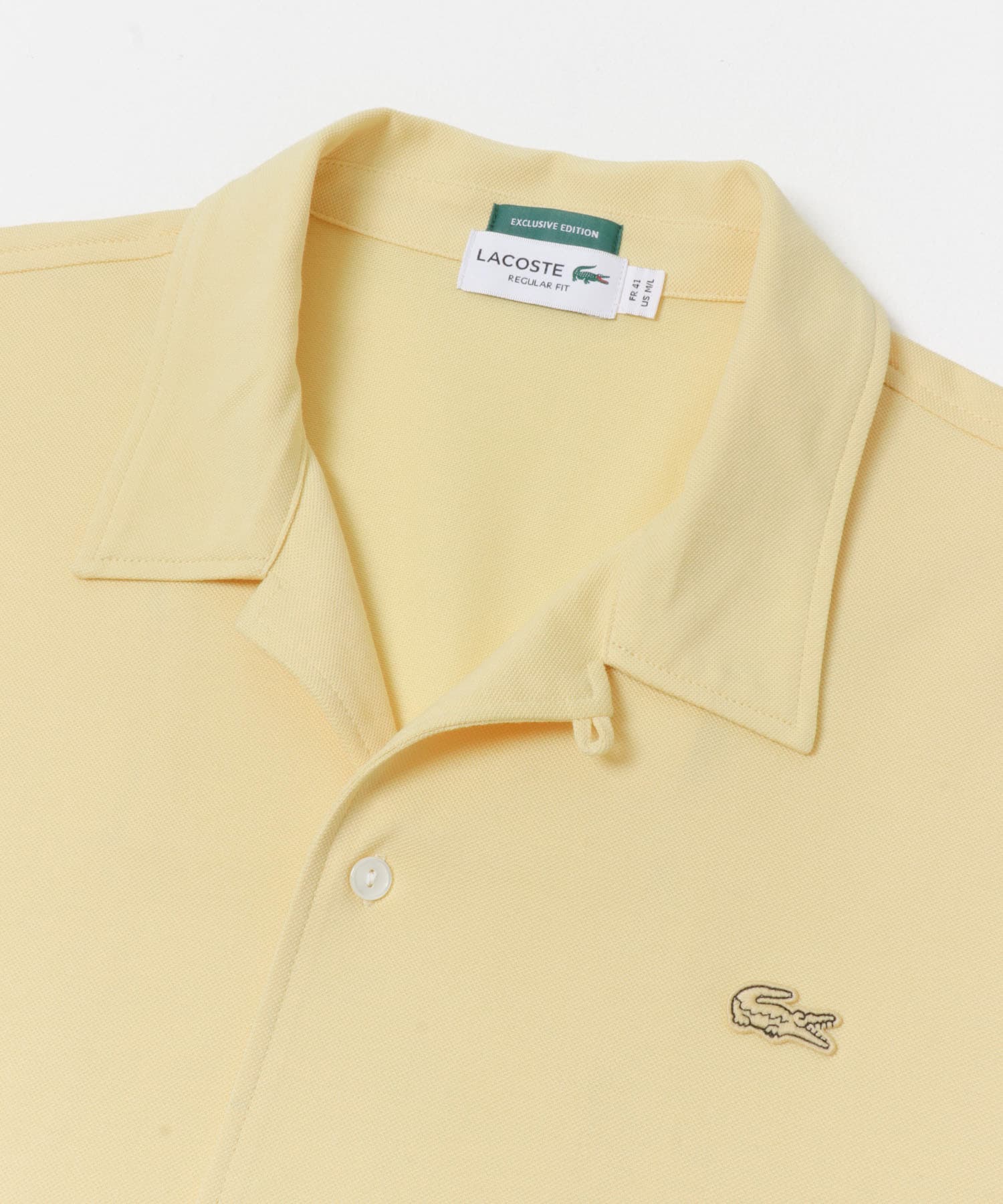 LACOSTE×URBAN RESEARCH　FUNCTIONAL PIQUE OP SHIRTS / 機能珠地開領襯衫