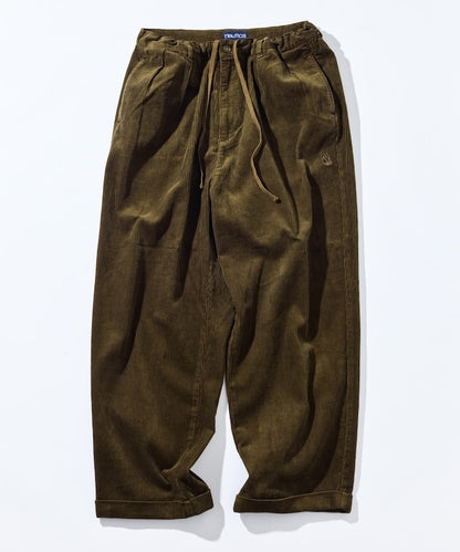 NAUTICA / 燈芯絨寬版褶裝長褲